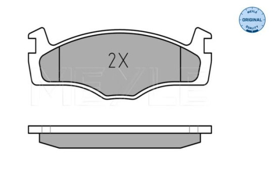 Brake Pad Set, disc brake MEYLE-ORIGINAL Quality 025 208 8715, Image 2