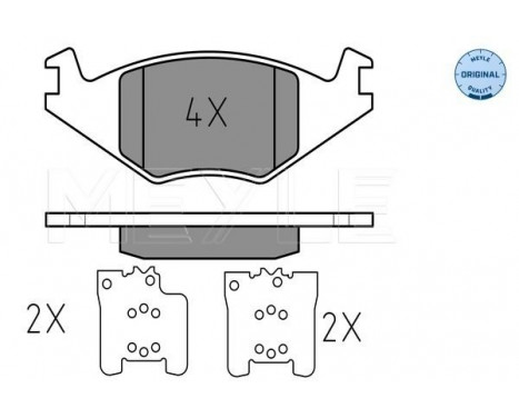 Brake Pad Set, disc brake MEYLE-ORIGINAL Quality 025 208 8917