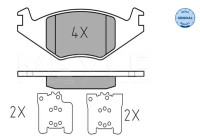 Brake Pad Set, disc brake MEYLE-ORIGINAL Quality 025 208 8917