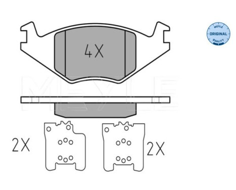 Brake Pad Set, disc brake MEYLE-ORIGINAL Quality 025 208 8917, Image 2