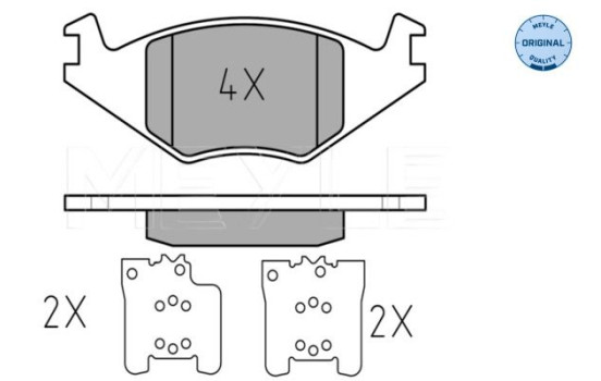 Brake Pad Set, disc brake MEYLE-ORIGINAL Quality 025 208 8917, Image 2
