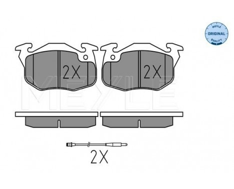 Brake Pad Set, disc brake MEYLE-ORIGINAL Quality 025 209 0518/W