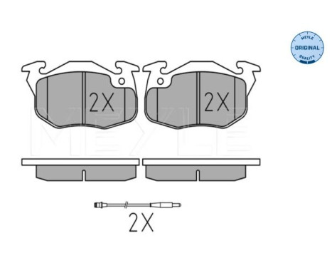 Brake Pad Set, disc brake MEYLE-ORIGINAL Quality 025 209 0518/W, Image 2