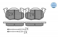Brake Pad Set, disc brake MEYLE-ORIGINAL Quality 025 209 0618/W
