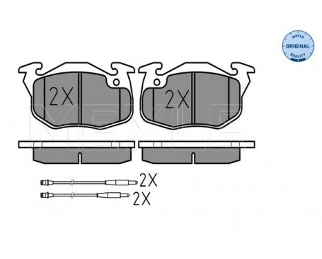 Brake Pad Set, disc brake MEYLE-ORIGINAL Quality 025 209 0618/W