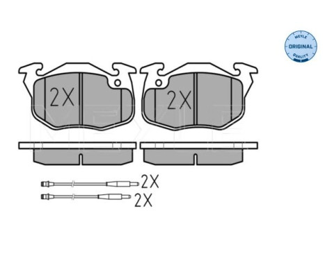 Brake Pad Set, disc brake MEYLE-ORIGINAL Quality 025 209 0618/W, Image 2