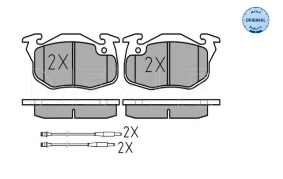 Brake Pad Set, disc brake MEYLE-ORIGINAL Quality 025 209 0618/W, Image 2