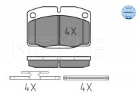 Brake Pad Set, disc brake MEYLE-ORIGINAL Quality 025 209 3915