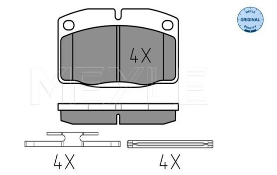 Brake Pad Set, disc brake MEYLE-ORIGINAL Quality 025 209 3915