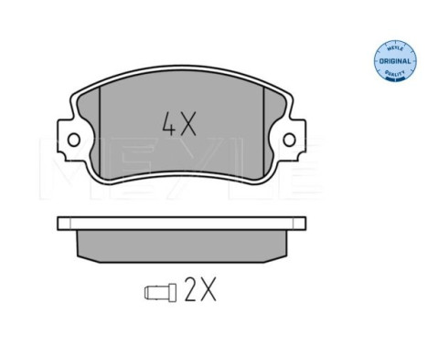 Brake Pad Set, disc brake MEYLE-ORIGINAL Quality 025 209 5018/W, Image 2