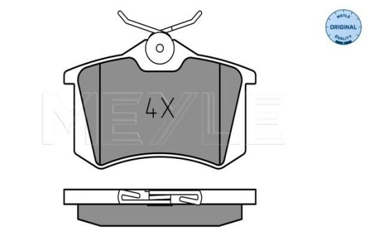 Brake Pad Set, disc brake MEYLE-ORIGINAL Quality 025 209 6115