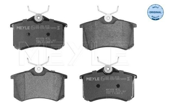 Brake Pad Set, disc brake MEYLE-ORIGINAL Quality 025 209 6115, Image 2