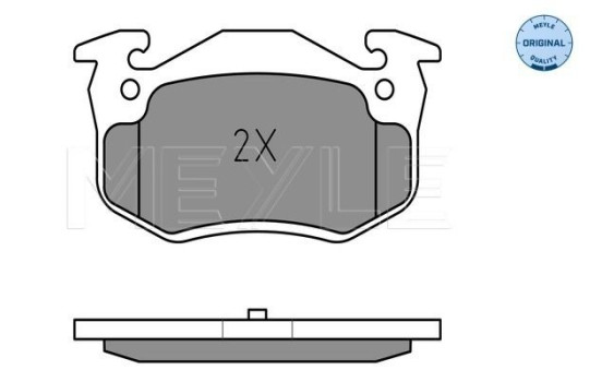 Brake Pad Set, disc brake MEYLE-ORIGINAL Quality 025 209 7311