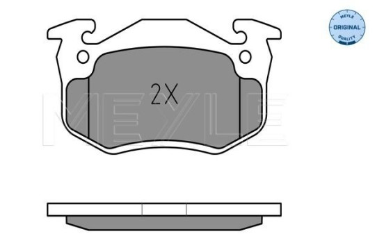 Brake Pad Set, disc brake MEYLE-ORIGINAL Quality 025 209 7311, Image 2
