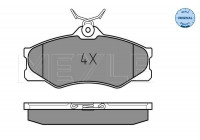 Brake Pad Set, disc brake MEYLE-ORIGINAL Quality 025 209 7919