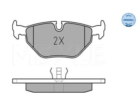 Brake Pad Set, disc brake MEYLE-ORIGINAL Quality 025 209 9517, Image 2