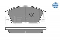 Brake Pad Set, disc brake MEYLE-ORIGINAL Quality 025 210 1214