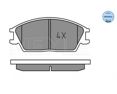 Brake Pad Set, disc brake MEYLE-ORIGINAL Quality 025 210 1214