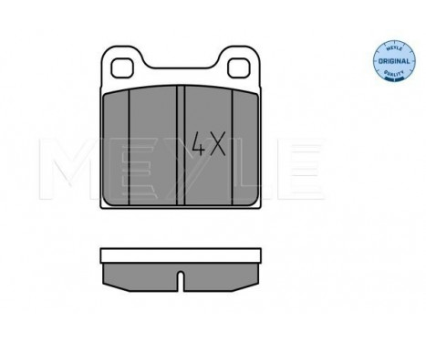 Brake Pad Set, disc brake MEYLE-ORIGINAL Quality 025 210 3515