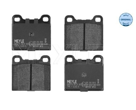 Brake Pad Set, disc brake MEYLE-ORIGINAL Quality 025 210 3515, Image 2