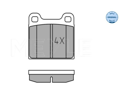 Brake Pad Set, disc brake MEYLE-ORIGINAL Quality 025 210 3515, Image 2