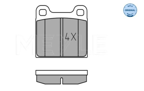 Brake Pad Set, disc brake MEYLE-ORIGINAL Quality 025 210 3515, Image 2