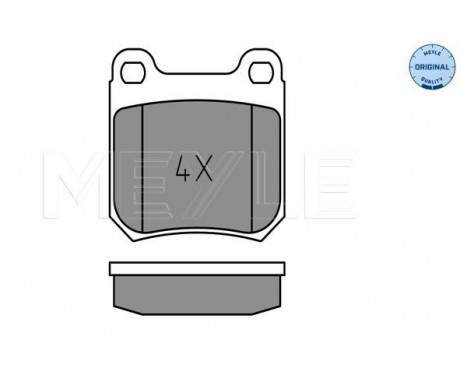 Brake Pad Set, disc brake MEYLE-ORIGINAL Quality 025 210 5015