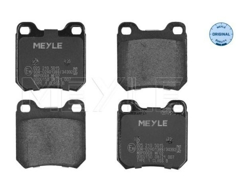 Brake Pad Set, disc brake MEYLE-ORIGINAL Quality 025 210 5015, Image 2