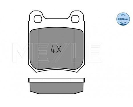 Brake Pad Set, disc brake MEYLE-ORIGINAL Quality 025 210 5115