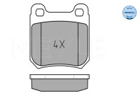 Brake Pad Set, disc brake MEYLE-ORIGINAL Quality 025 210 5115