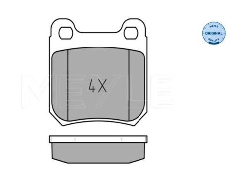 Brake Pad Set, disc brake MEYLE-ORIGINAL Quality 025 210 5115