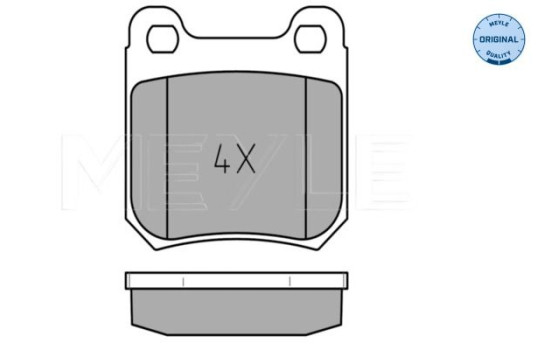 Brake Pad Set, disc brake MEYLE-ORIGINAL Quality 025 210 5115