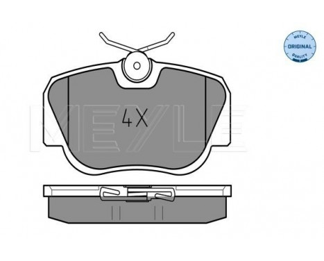 Brake Pad Set, disc brake MEYLE-ORIGINAL Quality 025 210 5517