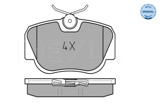 Brake Pad Set, disc brake MEYLE-ORIGINAL Quality 025 210 5517, Image 2