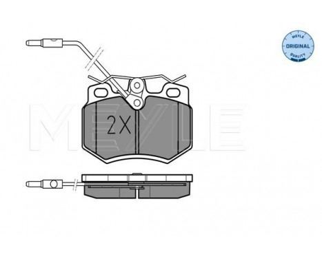 Brake Pad Set, disc brake MEYLE-ORIGINAL Quality 025 210 8017/W