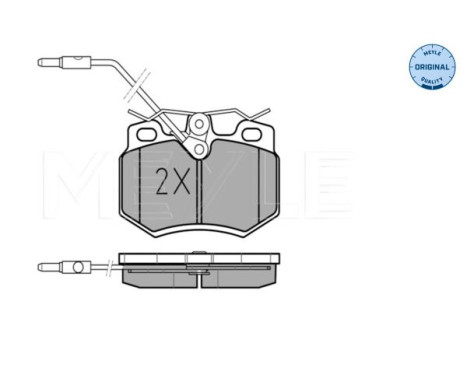 Brake Pad Set, disc brake MEYLE-ORIGINAL Quality 025 210 8017/W, Image 2