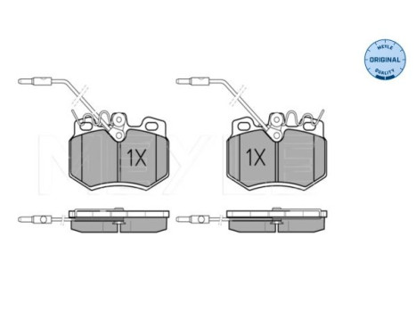 Brake Pad Set, disc brake MEYLE-ORIGINAL Quality 025 210 8017/W, Image 3