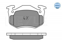 Brake Pad Set, disc brake MEYLE-ORIGINAL Quality 025 210 9615/W