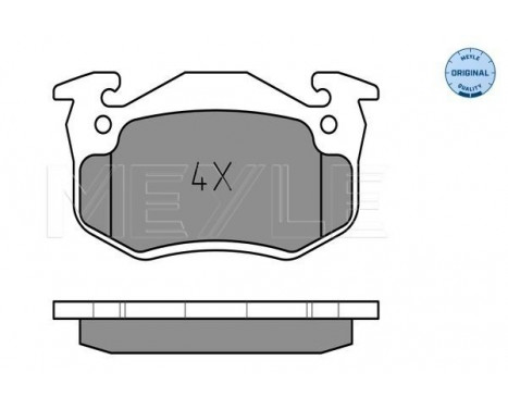 Brake Pad Set, disc brake MEYLE-ORIGINAL Quality 025 210 9615/W