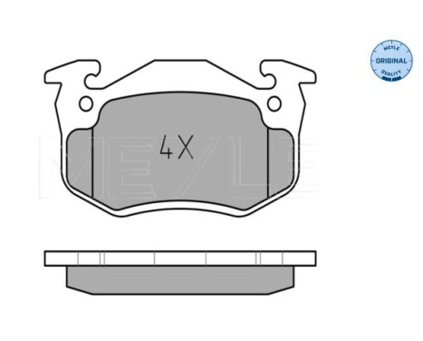 Brake Pad Set, disc brake MEYLE-ORIGINAL Quality 025 210 9615/W, Image 2