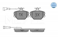 Brake Pad Set, disc brake MEYLE-ORIGINAL Quality 025 211 0016/W