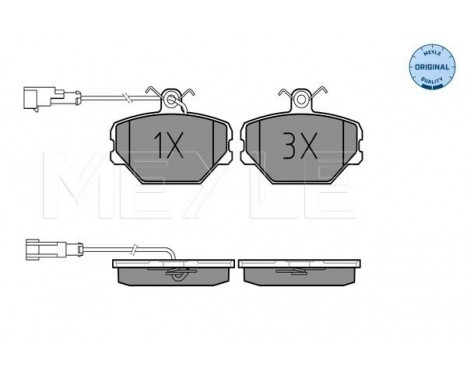 Brake Pad Set, disc brake MEYLE-ORIGINAL Quality 025 211 0016/W