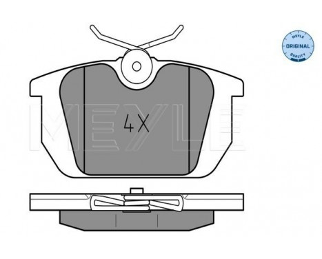 Brake Pad Set, disc brake MEYLE-ORIGINAL Quality 025 211 0314