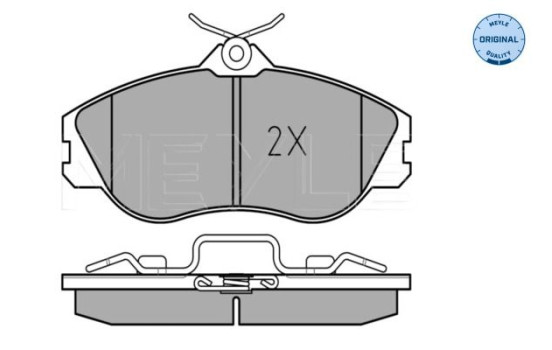 Brake Pad Set, disc brake MEYLE-ORIGINAL Quality 025 211 3819/W, Image 2