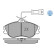 Brake Pad Set, disc brake MEYLE-ORIGINAL Quality 025 211 3819/W, Thumbnail 3