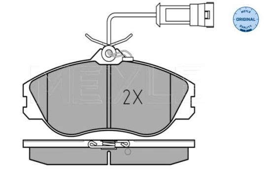 Brake Pad Set, disc brake MEYLE-ORIGINAL Quality 025 211 3819/W, Image 3