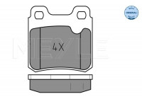 Brake Pad Set, disc brake MEYLE-ORIGINAL Quality 025 211 4015