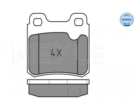 Brake Pad Set, disc brake MEYLE-ORIGINAL Quality 025 211 4015