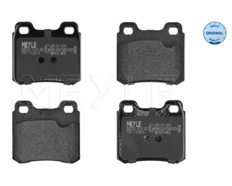 Brake Pad Set, disc brake MEYLE-ORIGINAL Quality 025 211 4015, Image 2