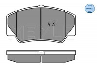 Brake Pad Set, disc brake MEYLE-ORIGINAL Quality 025 211 4117